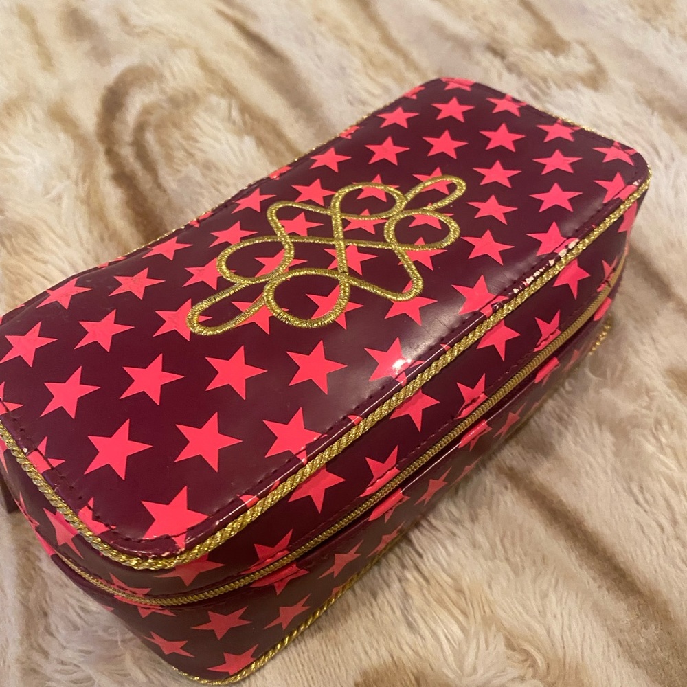 Star Patterned Pink and Gold Women's Bag